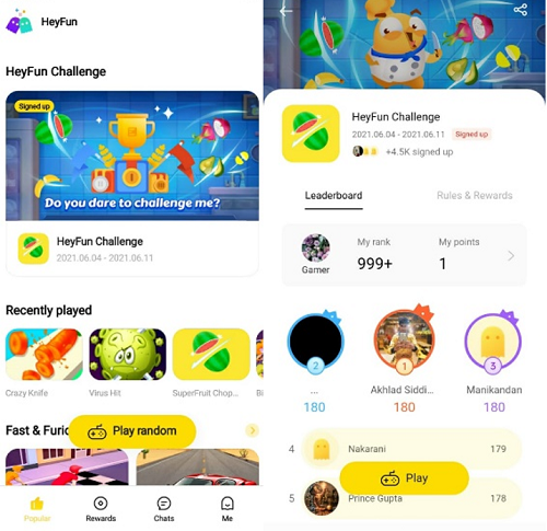 About: HeyFun - Play Games & Meet New (Google Play version)