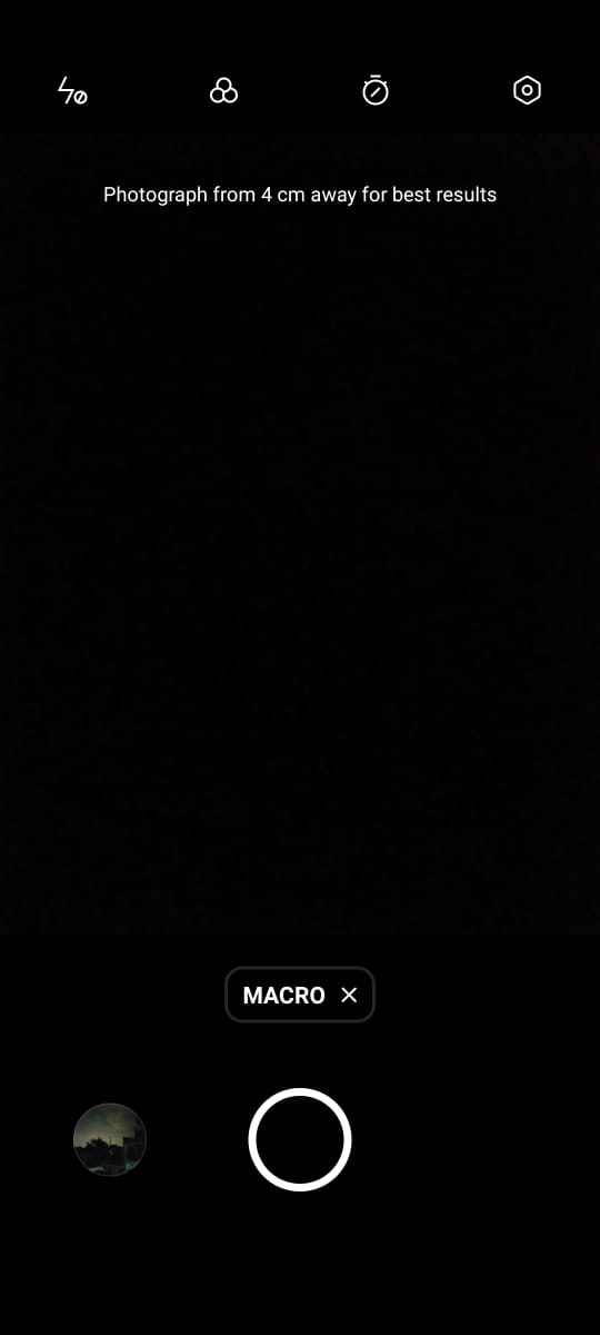open camera macro mode
