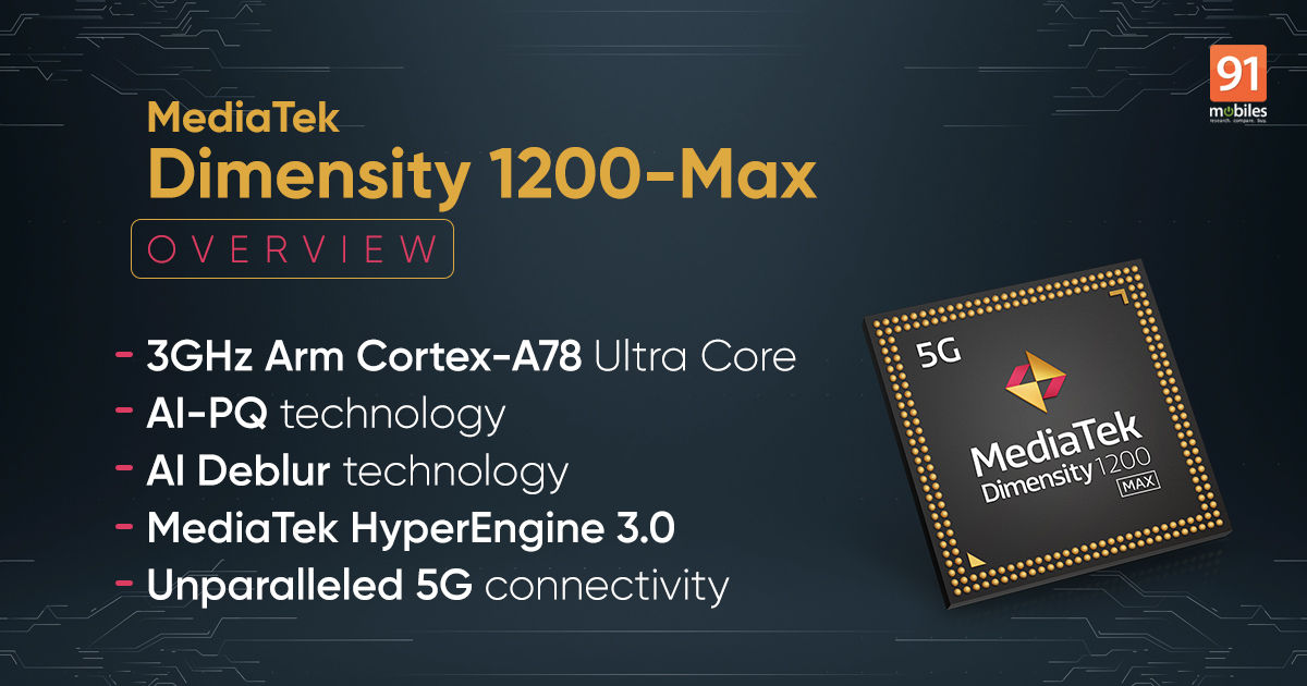 mediatek dimensity 1200 processor mobile