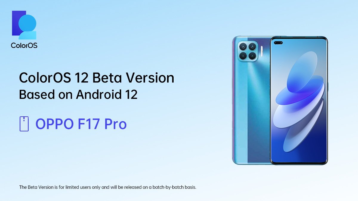 coloros 12 for oppo f17 pro