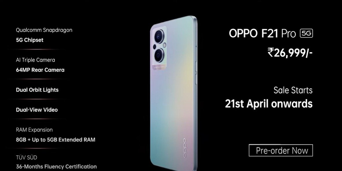 Oppo F21 Pro 5G Price in Pakistan & Specs