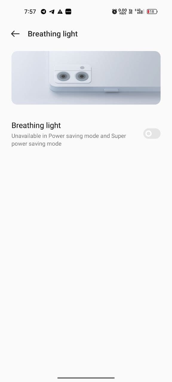 breathing light oppo f21 pro