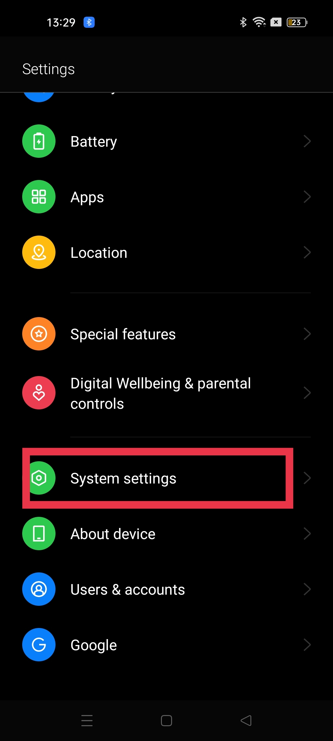 device control in oppo f21 pro