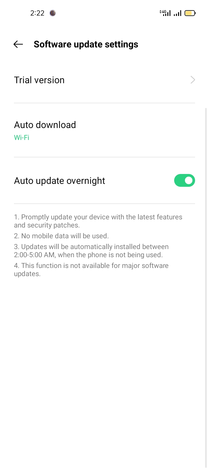 oppo a76 android 12 update