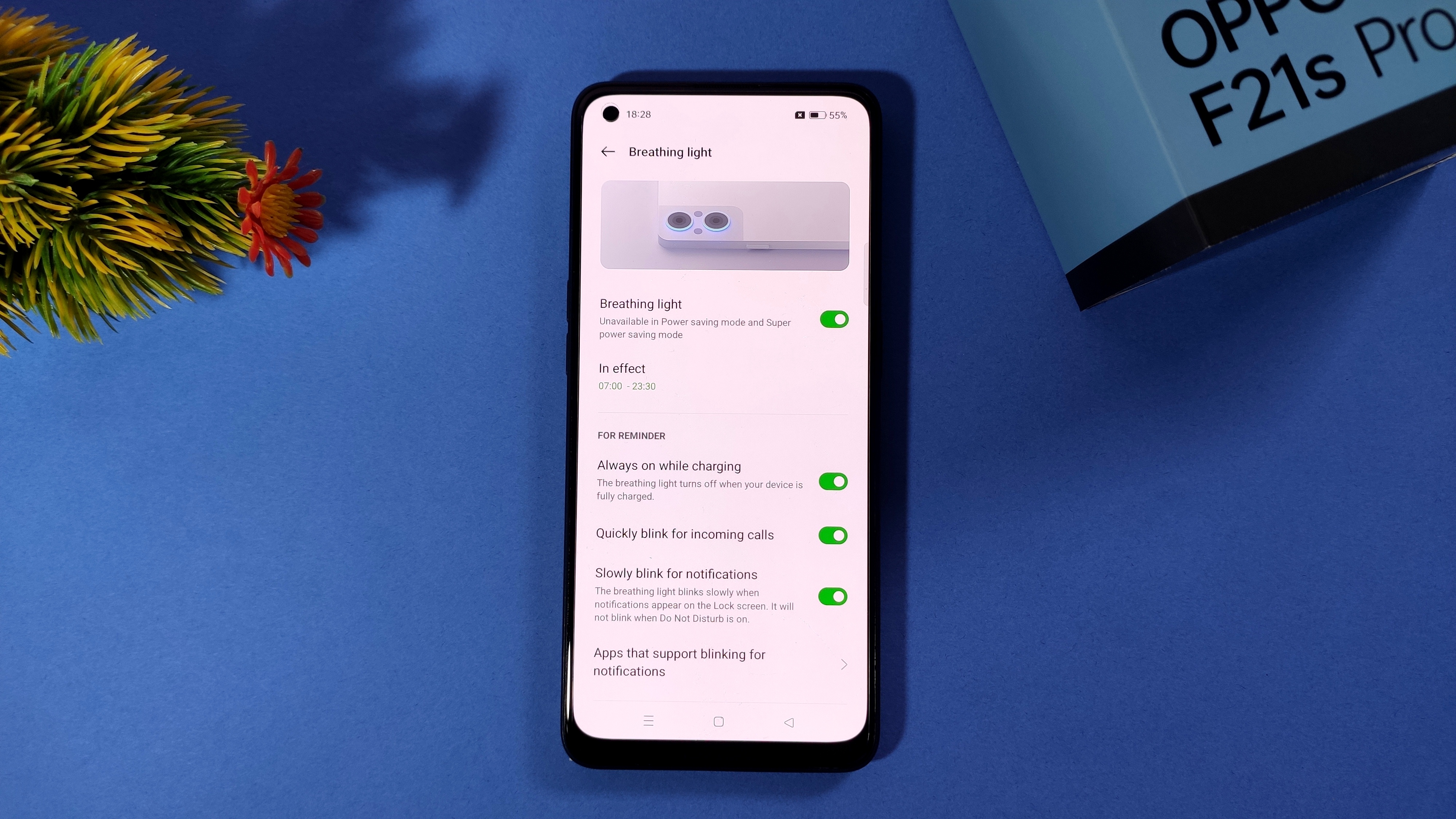 oppo k10 5g notification light