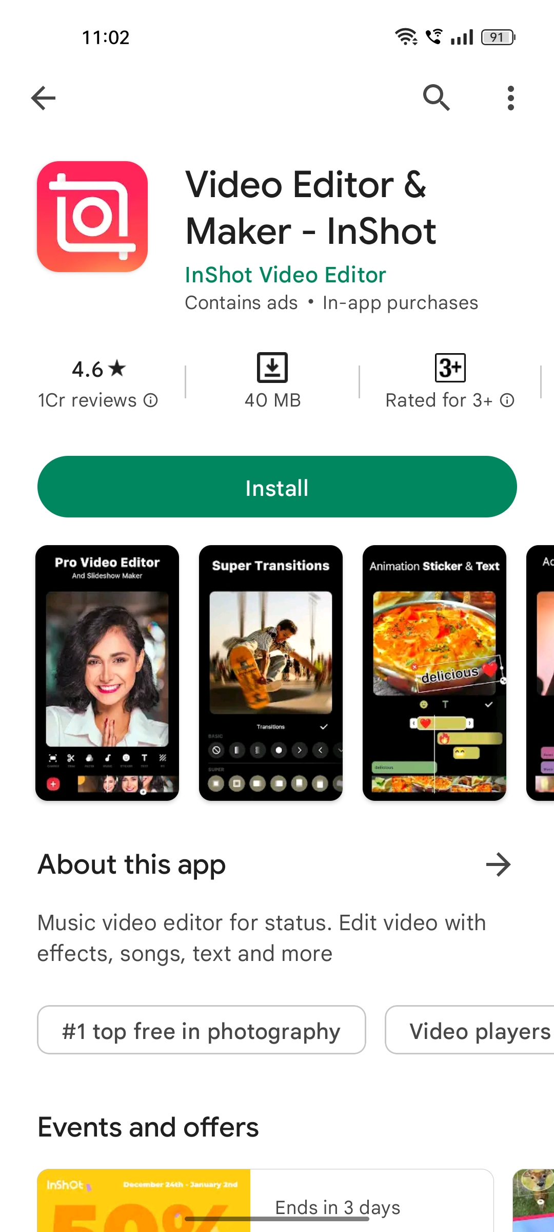 Hướng dẫn sử dụng Background eraser inshot trên ứng dụng InShot