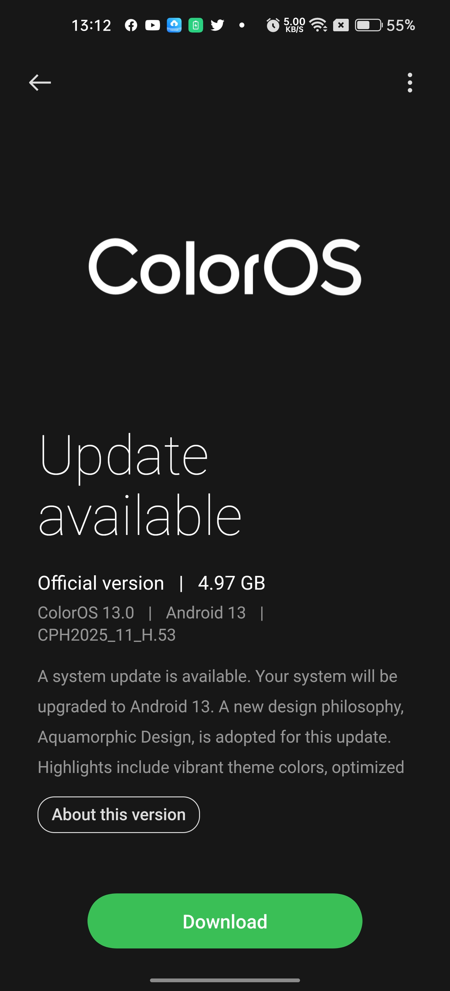 oppo a37 coloros update