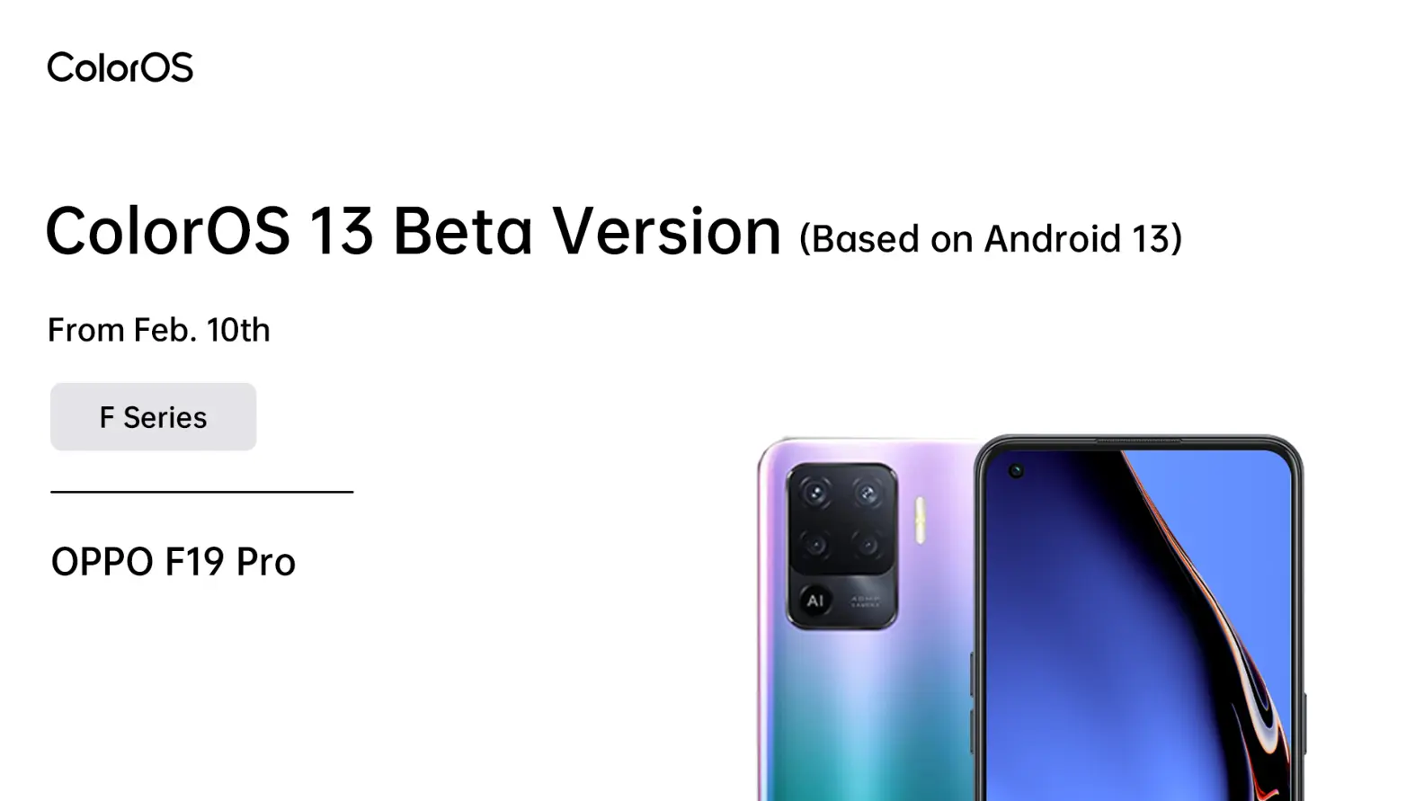 android 13 for oppo f19 pro