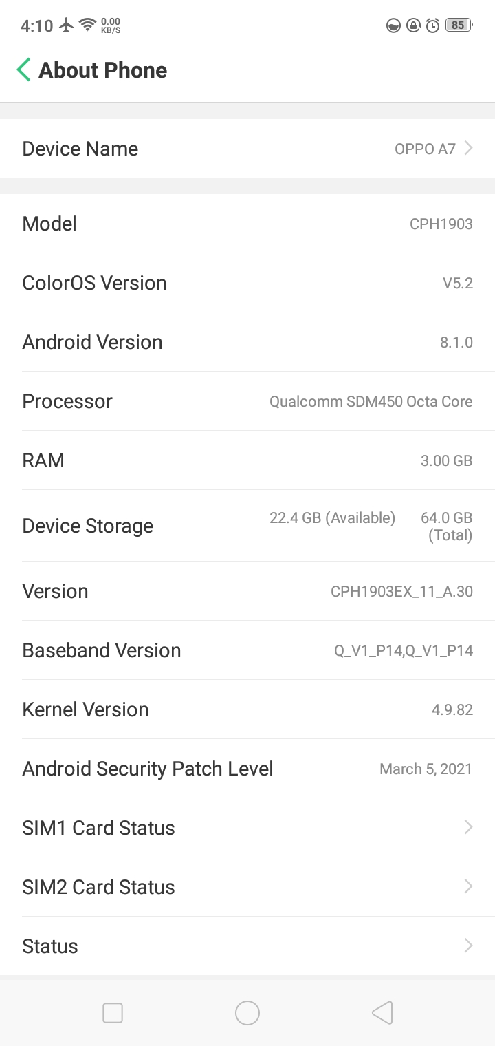 engineer mode code oppo